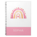 Search for cute pretty girly pink notebooks Typography