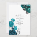 Search for teal silver bridal shower invitations Floral