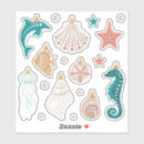 Search for mermaid and seahorse stickers For her