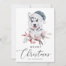 Search for husky christmas cards Cute