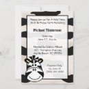 Recherche de zèbre blanc noir invitations Jungle