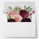 Search for burgundy wedding envelopes Watercolor