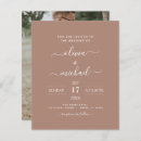 Recherche de feuille brun invitations Simple
