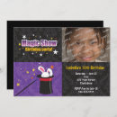 Search for magician invitations Abracadabra