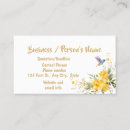 Recherche de fleurs colibri cartes visite Floral