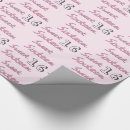 Search for sweet sixteen wrapping paper Pink