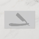 Search for straight razor business cards Black and white