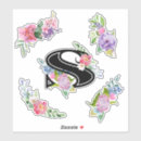 Search for letter s stickers Floral monogram