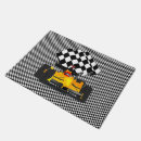 Search for car racing doormats Chequered flag