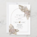 Search for dried florals baby shower invitations Bohemian