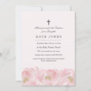Search for pink and silver christening invitations Baptism