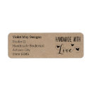 Search for handmade return address labels Handmade with love