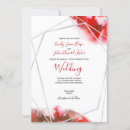 Search for elegant silver wedding invitations Red