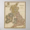Search for british isles map posters Engraved