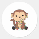 Search for funny monkey stickers Children