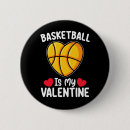 Search for love basketball buttons Funny