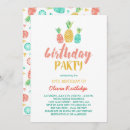 Search for fruit birthday invitations Pineapples