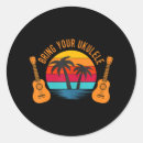 Search for vintage ukulele stickers Retro