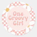 Search for retro pink gingham stickers Check