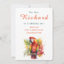 Recherche de parrot invitations Aquarelle