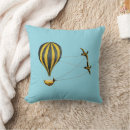 Search for vintage steampunk pillows Hot air balloon