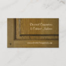 Search for kitchen cabinets business cards Carpenter