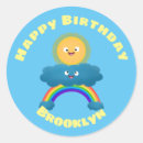 Search for rainbow rain stickers Cute