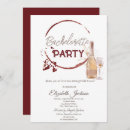 Recherche de tache vin invitations Bride