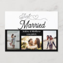 Search for just married postcards Modern casual script typography