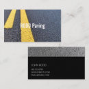 Search for road construction business cards Asphalt