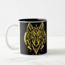 Search for wolf head mugs Black