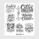 Recherche de citation de café autocollants Amoureux de la caféine