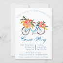 Search for bicycle bridal shower invitations Watercolor