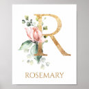 Recherche de monogramme r posters Rose