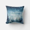 Recherche de paysage neige coussins Scène hivernale