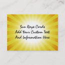 Recherche de sun business cards Orange