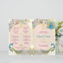 Search for peacock wedding programs Golden