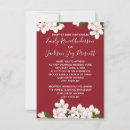 Recherche de fleurs de cerisier rouges invitations Romantique