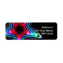 Search for lighted return address labels Stars