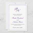 Search for purple save the dates Elegant