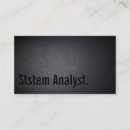 Search for information technology business cards Analyst