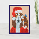 Search for basset christmas cards Basset hound puppy