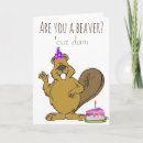 Search for funny beaver cards Happy