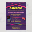 Search for girls laser tag invitations Pink