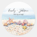 Recherche de beach envelope sceaux autocollants Coquillage