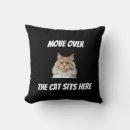 Search for cat sitting pillows Funny