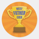 Search for gold trophy stickers Father