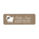 Search for sheep return address labels Rustic