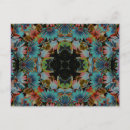 Recherche de marguerite turquoise cartes postales Bleu