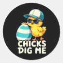 Search for chicks dig me stickers Happy easter